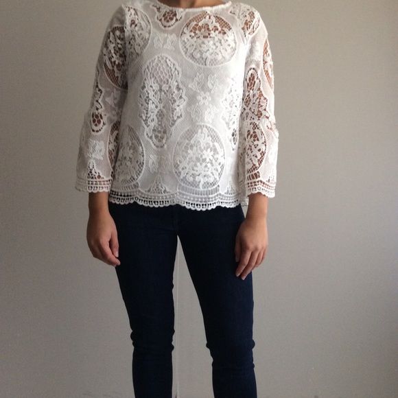 Haute Monde Cut Lace Top - Picture 2 of 8